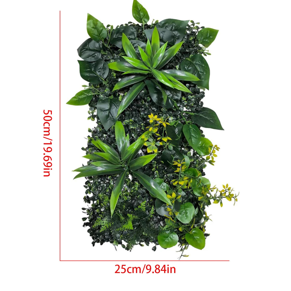 Mur Végétal Fleuri (25x50cm)