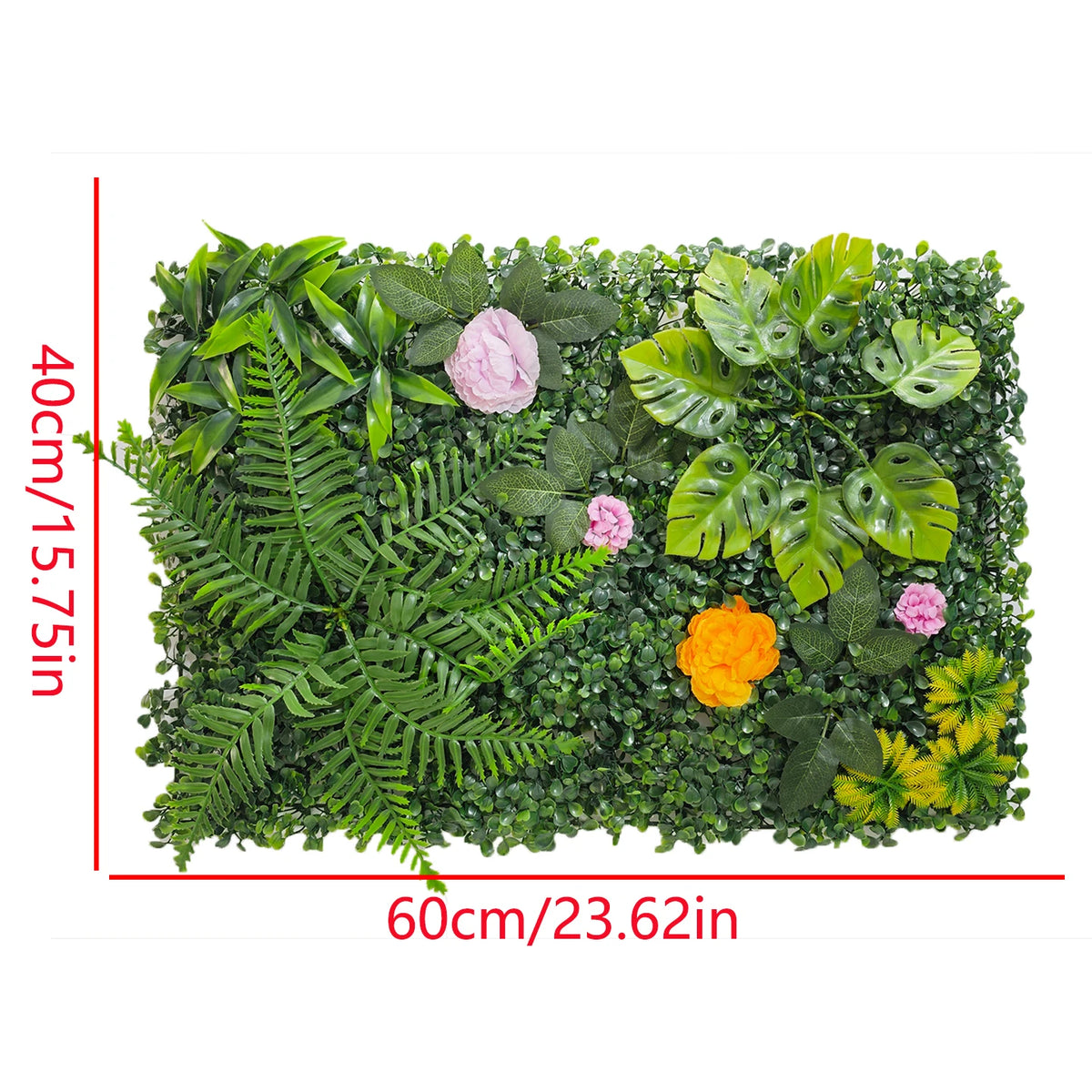 Mur Végétal Fleuri (40x60cm)