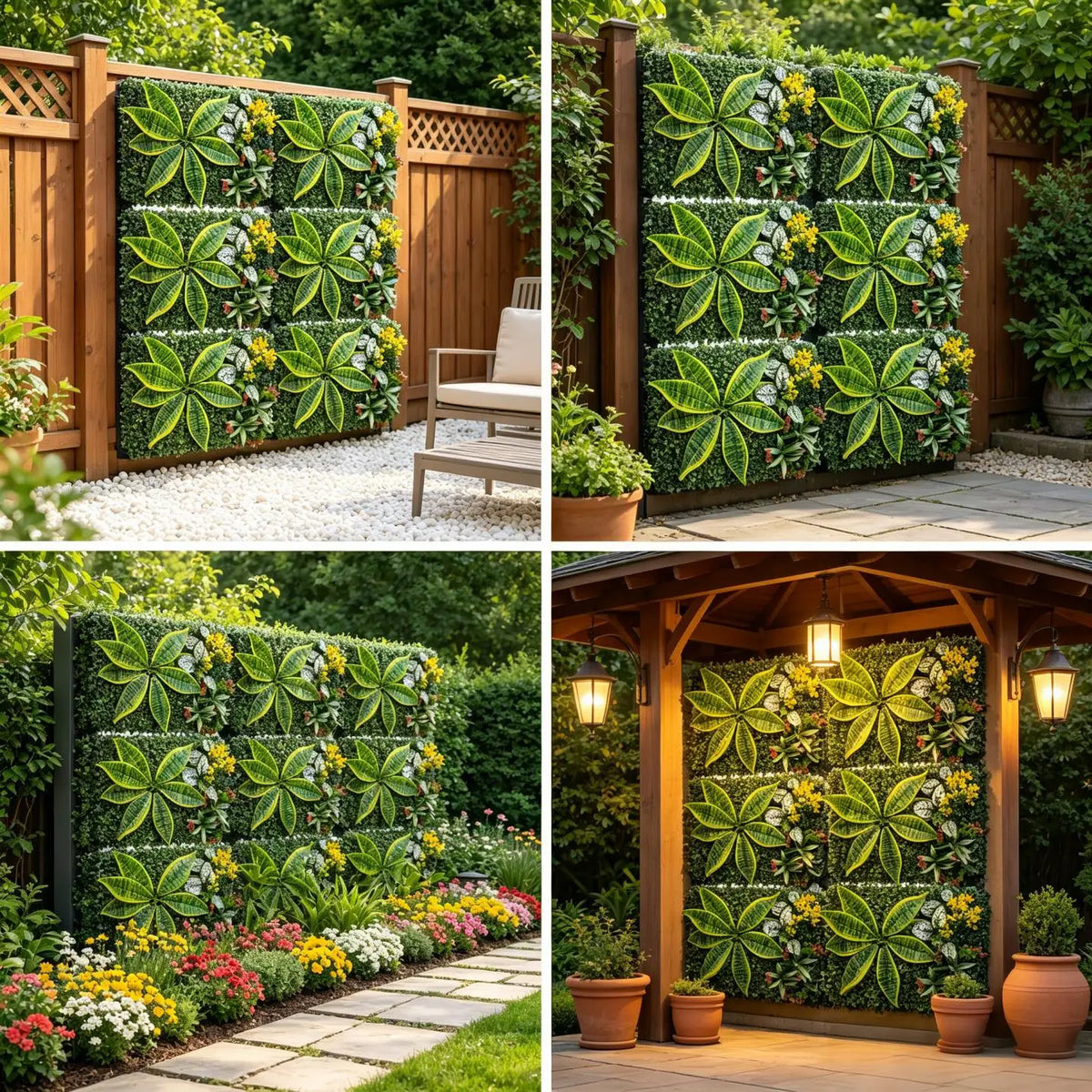 Mur Végétal Fleuri (40x60cm)